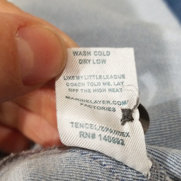 Marine Layer Daisy Chambray Tunic Dress - Picture 8 of 8